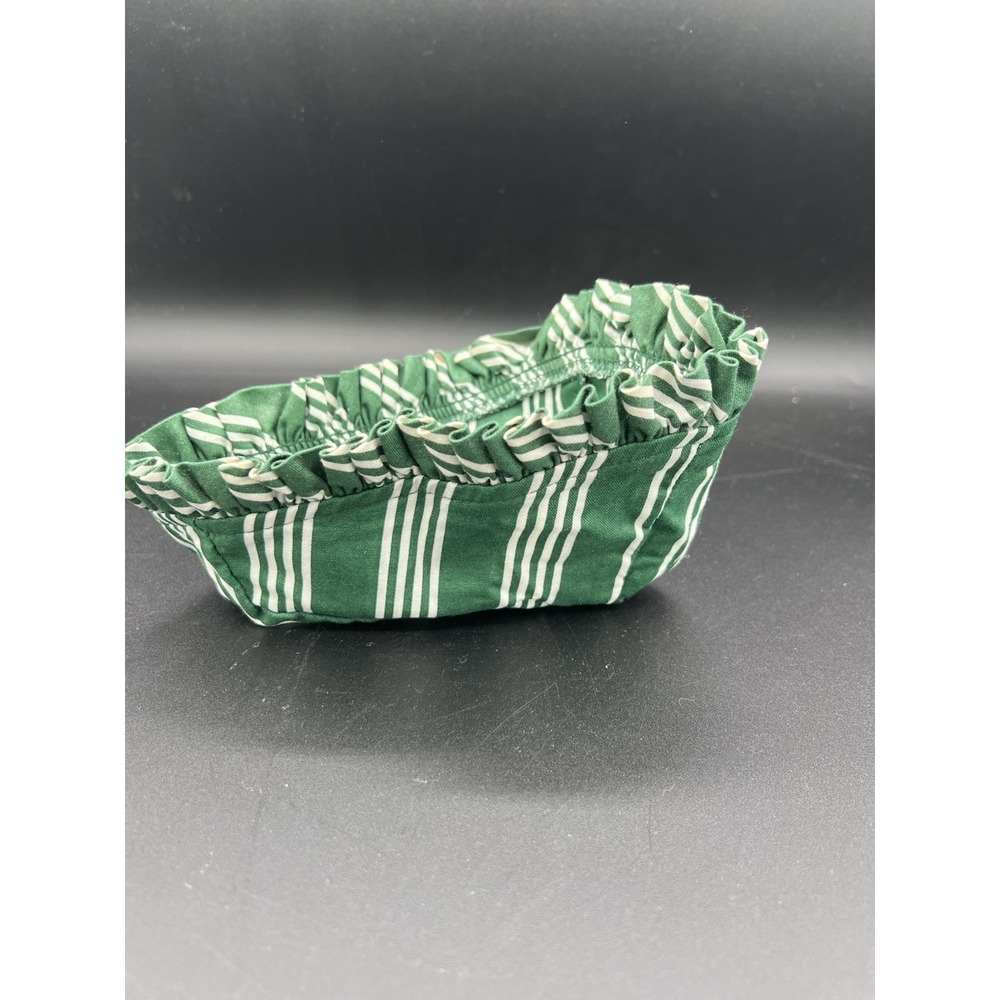 🧺🌿 Longaberger Cilantro Basket Liner ONLY – Green Stripe 🌿🧺